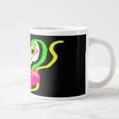 Neon-Seepferdchen-Felsen Jumbo-Tasse (Rechts)