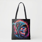 Neon Sensenmann Glow - Skull Bag Tasche (Vorderseite)