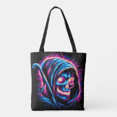 Neon Sensenmann Glow - Skull Bag Tasche (Rückseite)