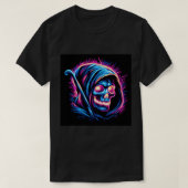 Neon Sensenmann Glow - Skull T - Shirt (Design vorne)