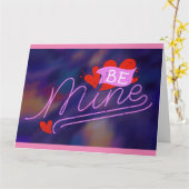 Neon Shade be Mine Valentine Karte (Gelbe Blume)