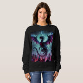 Neon Shadow Dragon-Bat Sweatshirt T - Shirt Design (Vorne ganz)
