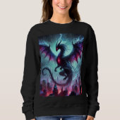 Neon Shadow Dragon-Bat Sweatshirt T - Shirt Design (Vorderseite)