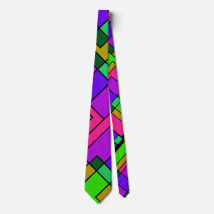 Neon Shapes Krawatte