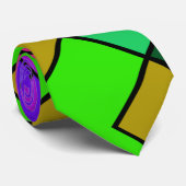 Neon Shapes Krawatte (Gerollt)