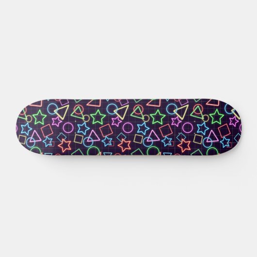 Neon Shapes Skateboard (Horizontal)