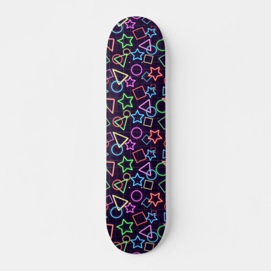 Neon Shapes Skateboard (Vorne)