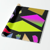 Neon Shapes Wrapping Paper Geschenkpapier (Ungerollt)