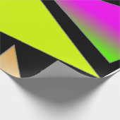 Neon Shapes Wrapping Paper Geschenkpapier (Ecke)