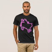 Neon Shirt Bull Rider Gift Idea Rodeo Cowboy Glow (Vorne ganz)