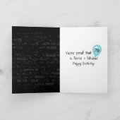 Neon Sign auf Brick Karte (Innenseite)