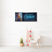 Neon Sign Blue Graduate Foto Banner (Insitu)