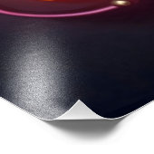 Neon Sign Cocktail Hour Woman Mitte des Jahrhunder Fotodruck (Ecke)