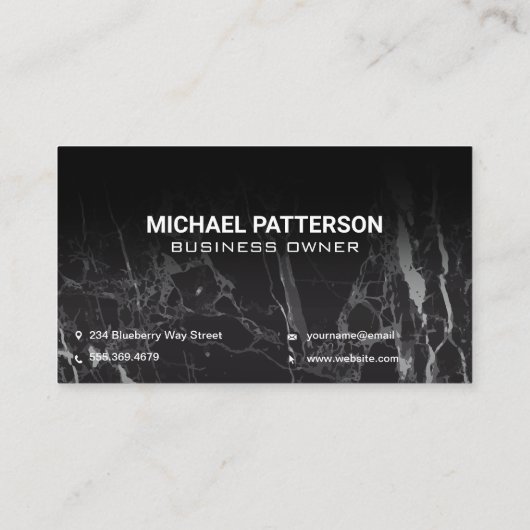 Neon Sign Cocktails | QR-Code Visitenkarte (Rückseite)