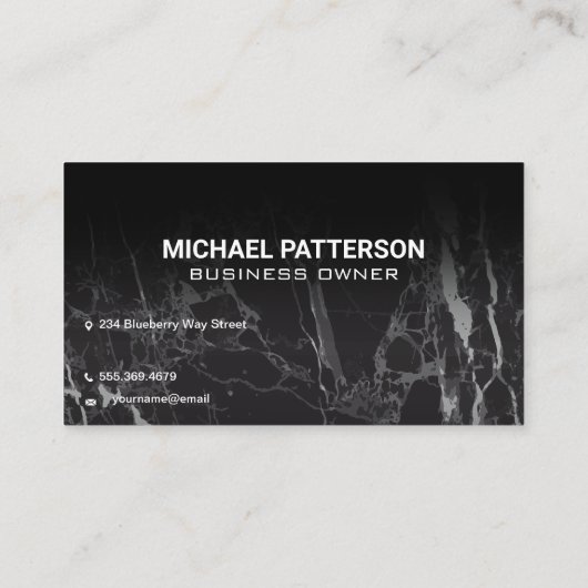 Neon Sign Cocktails | QR-Code Visitenkarte (Rückseite)