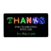 Neon Sign Glow im Dunklen Party Danke Geschenk (Vorne)