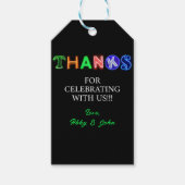 Neon Sign Glow im Dunklen Party Danke Geschenk Geschenkanhänger (Vorderseite)