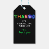 Neon Sign Glow im Dunklen Party Danke Geschenk Geschenkanhänger (Rückseite)