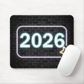 Neon Sign On Brick for 2026 Mousepad (Mit Mouse)