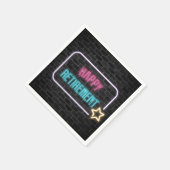 Neon Sign on Bridge Wall Napkins Serviette (Ecke)