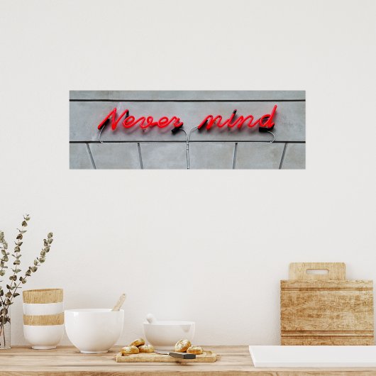 Neon Sign Poster (Küche)