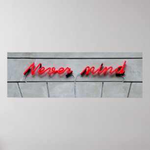 Neon Sign Poster