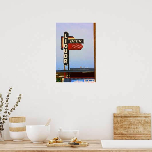 Neon Sign Print Poster (Küche)