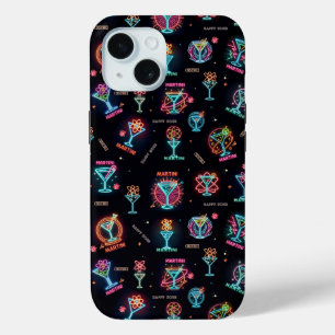 Neon Sign Space Age AtomMartini Cocktails Print Case-Mate iPhone Hülle