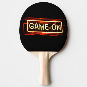 Neon Sign Sports Gaming Gamer Tischtennis Schläger