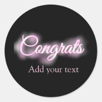 Neon signiert rosa Glückwunsch fügen Textretro 90e