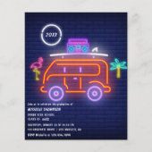 Neon Signs Graduation Party für Retro Camper Flyer (Vorne)