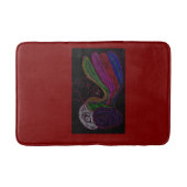 Neon Silhouette Badematte (Vorderseite)