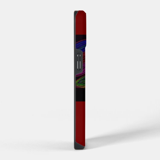 Neon Silhouette  iPhone Hülle (Rechte Seite)