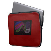 Neon-Silhouette-Laptophülle Laptopschutzhülle (Vorderseite Links)