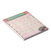 Neon Sinti und Roma Weekly Planner Notepad Notizblock (angewinkelt)