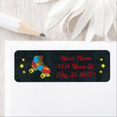 Neon Skate Party Address Labels (Insitu)