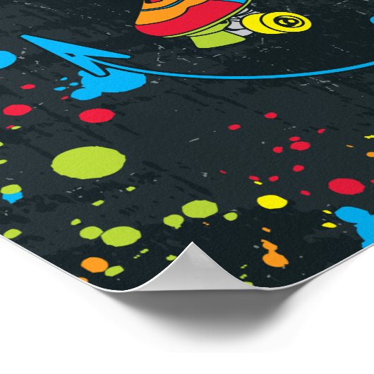 Neon Skate Party Poster (Ecke)