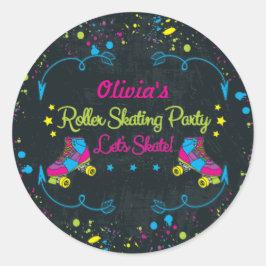 Neon Skate Party Stickers