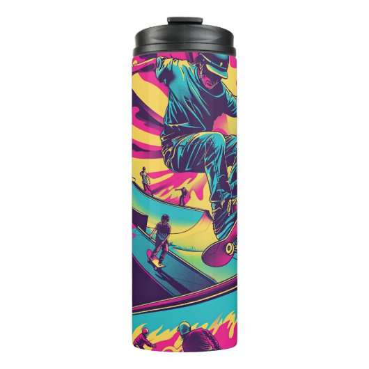 Neon Skatepark Action Becher (Vorderseite)