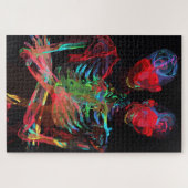 Neon Skeleton Embrace Kunstfusion Puzzle (Horizontal)