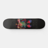 Neon Skeleton Embrace Kunstfusion Skateboard (Horizontal)