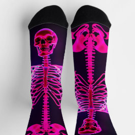 Neon Skeleton Socks Socken