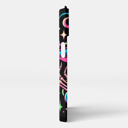 Neon Skelett, Halloween Phone Case iPhone Hülle (Rechte Seite)