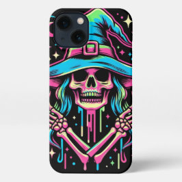 Neon Skelett, Halloween Phone Case iPhone 13 Hülle