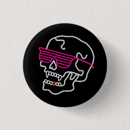 Neon Skull Button