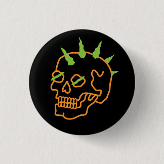 Neon Skull Button