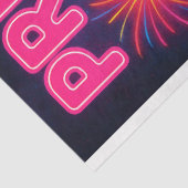 Neon Skull Empowerment von Wörtern Stolz Dekoupage Seidenpapier (Ausschnitt)