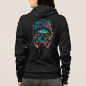 Neon Skull: Graffiti Glow Hoodie (Rückseite)