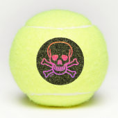 Neon Skull klare Penn Tennisbälle (Vorderseite)