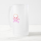 Neon Skull mattierte Tasse (Vorderseite Links)